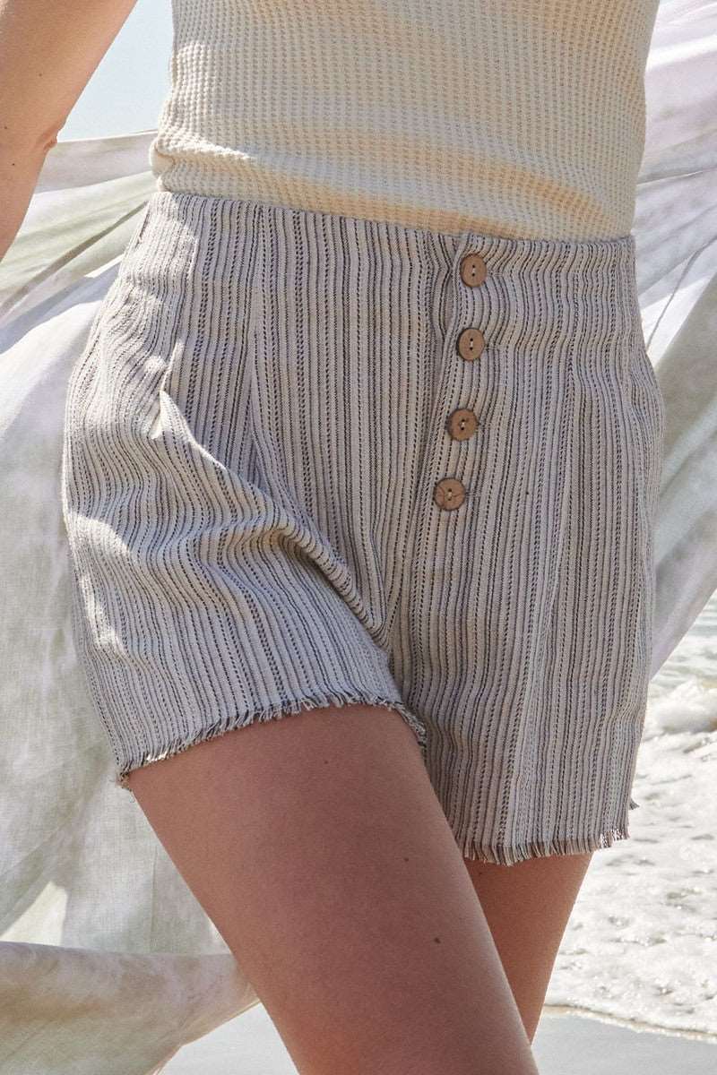 A Pair Of Striped Woven Shorts A Pair Of Striped Woven Shorts - M&R CORNER M&R CORNER