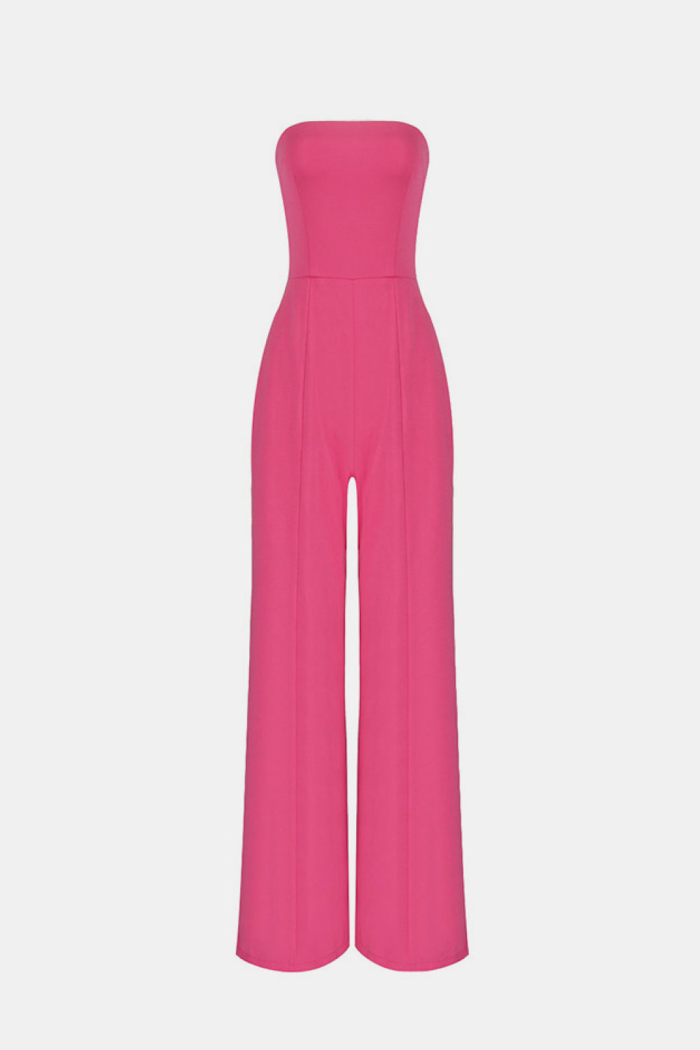 Strapless High Waisted Wide Leg Jumpsuit Strapless High Waisted Wide Leg Jumpsuit - M&R CORNERDresses Trendsi Rose / XS