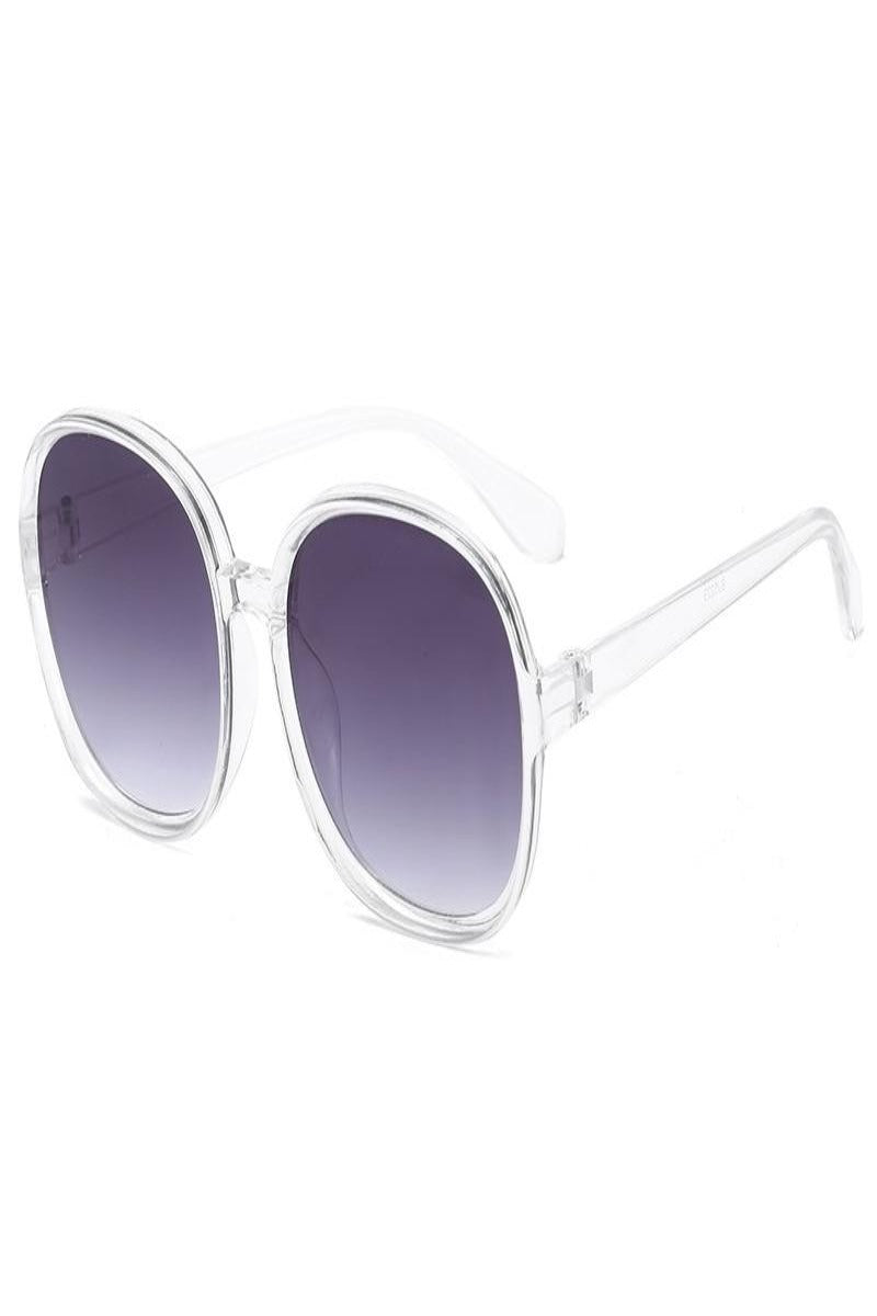 Woman Fashion Large Frame Retro Round  Sunglasses