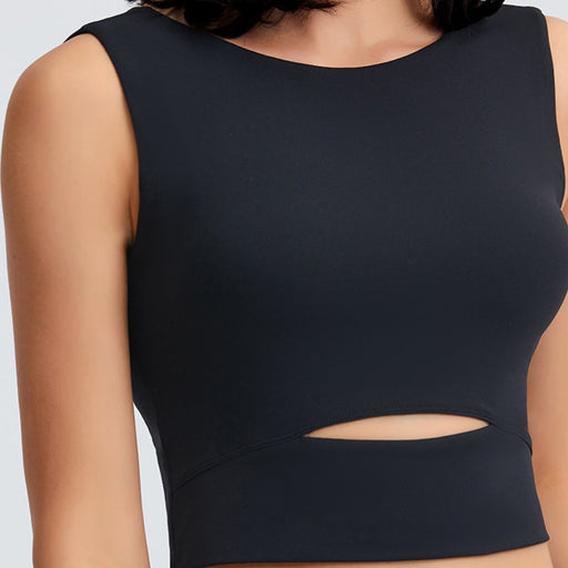 Sleeveless Keyhole Cropped Active Top Sleeveless Keyhole Cropped Active Top - M&R CORNERActivewear Trendsi