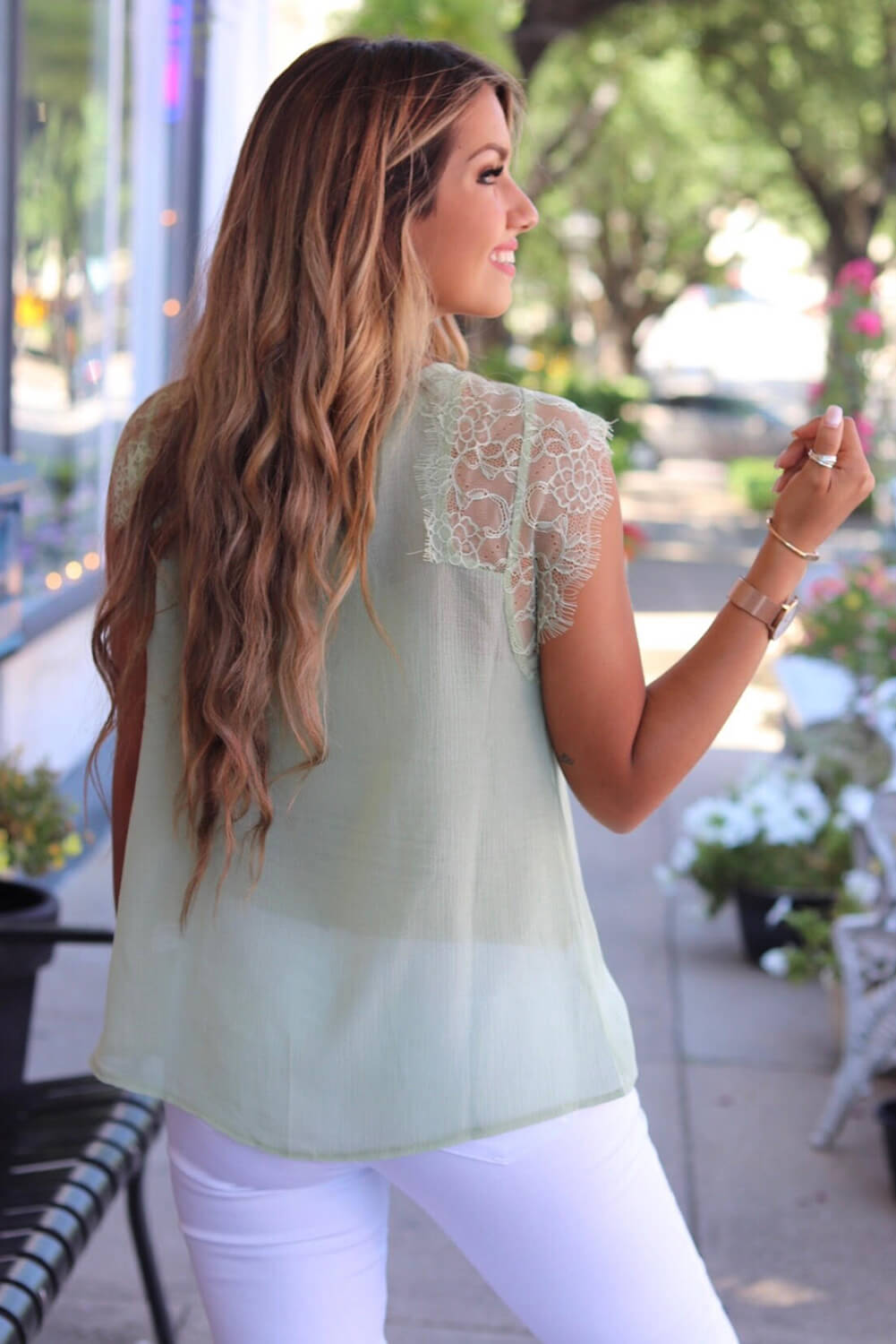 Lace Tank Top with Vest