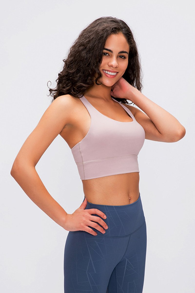 Double X Sports Bra - Basic Colors Double X Sports Bra - Basic Colors - M&R CORNERActivewear M&R CORNER Pink / S