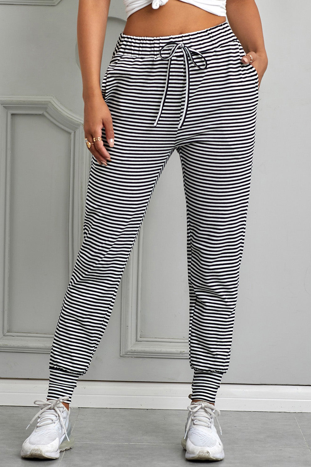 Striped Casual Joggers