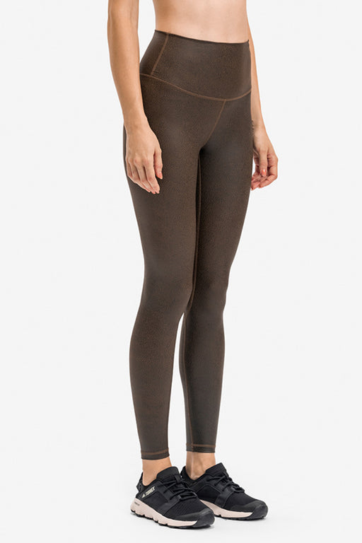 Invisible Pocket Sports Leggings Invisible Pocket Sports Leggings - M&R CORNERActivewear M&R CORNER Brown / 4