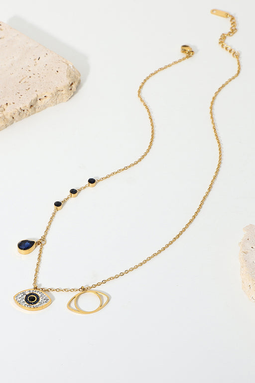 Eye Pendant Necklace Eye Pendant Necklace - M&R CORNER Trendsi Gold / One Size