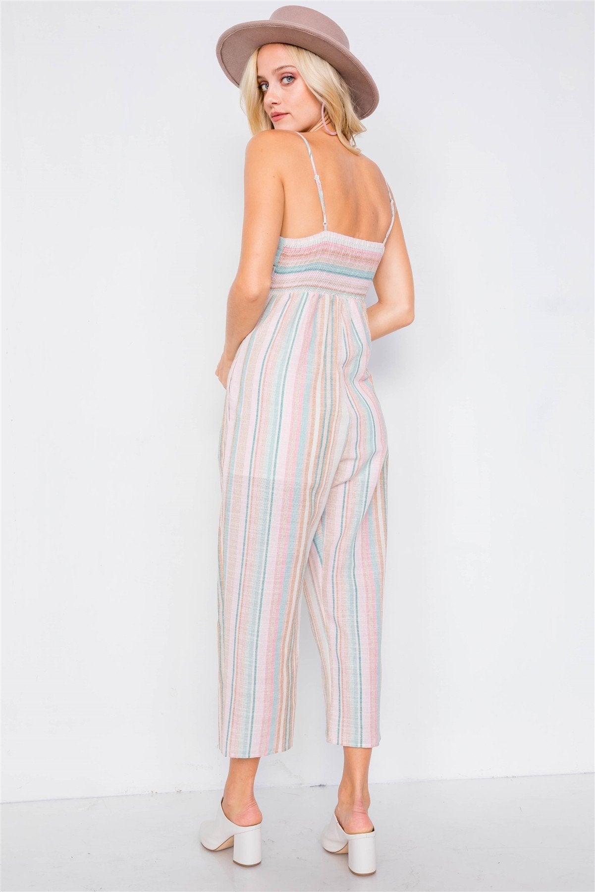 Jessica Smocking Back Jumpsuit Jessica Smocking Back Jumpsuit - M&R CORNER M&R CORNER