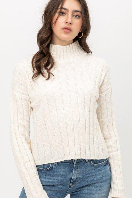 Mini Velvet Chenille Crop Sweater Mini Velvet Chenille Crop Sweater - M&R CORNER M&R CORNER Butter / S