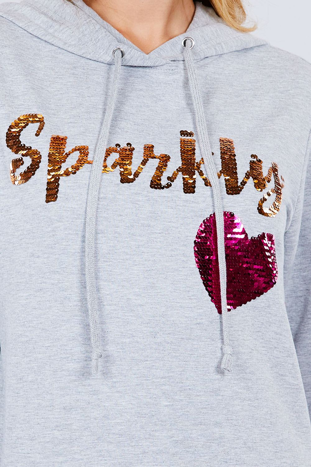 Sparkly Sequins Hoodie Pullover Sparkly Sequins Hoodie Pullover - M&R CORNER M&R CORNER