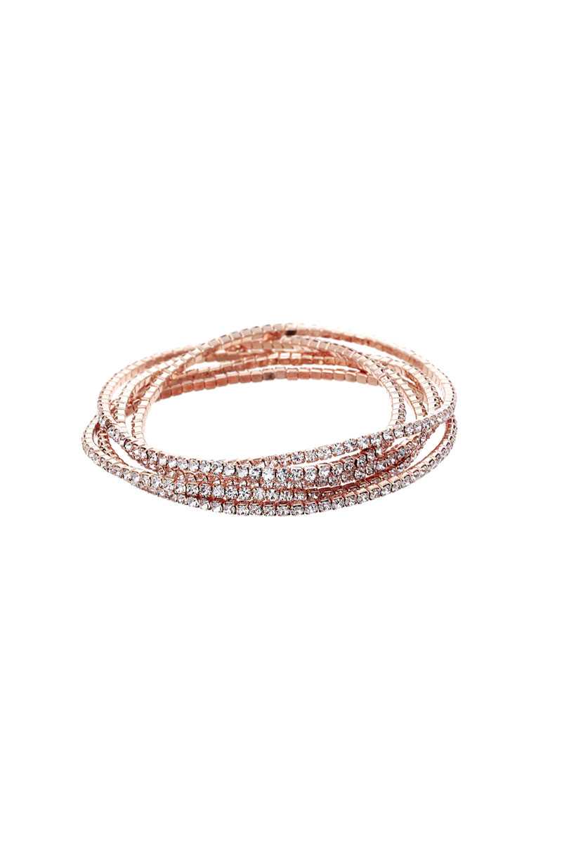 <transcy>Bracelets de mode multicouches et strass</transcy>