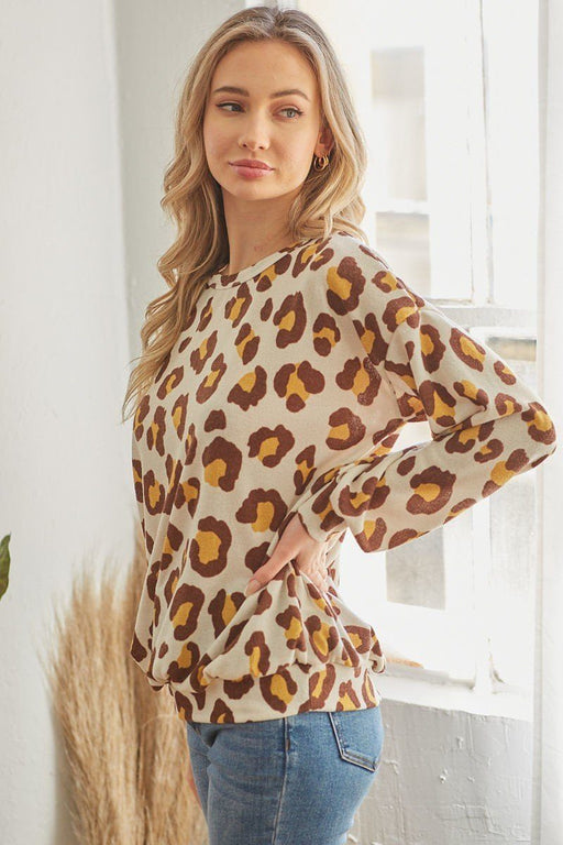 Casual Leopard Print Long Sleeve Casual Leopard Print Long Sleeve - M&R CORNER M&R CORNER