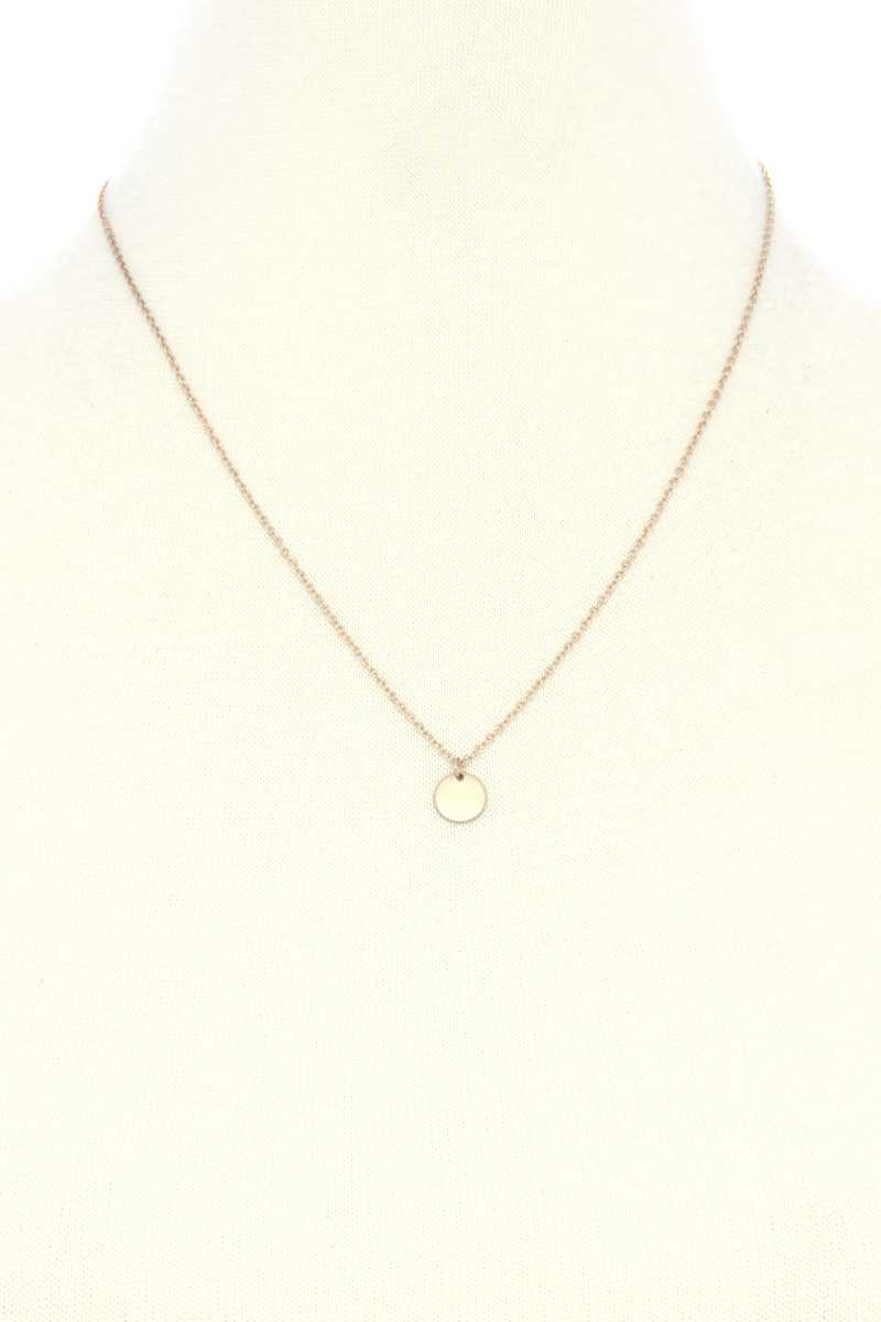 Dainty Cross Charm Layered Necklace