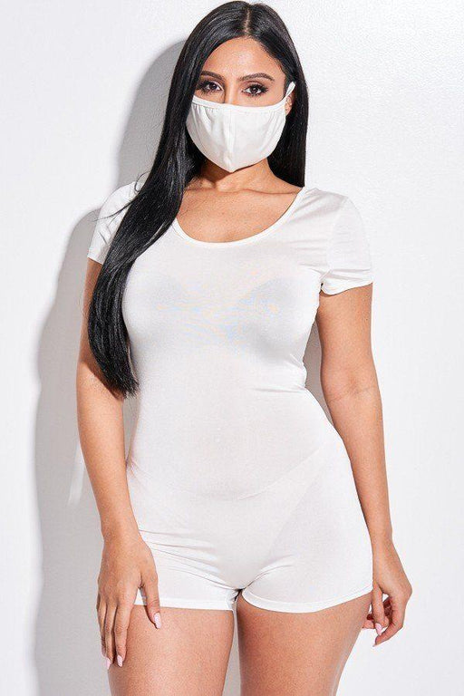 romper and face mask