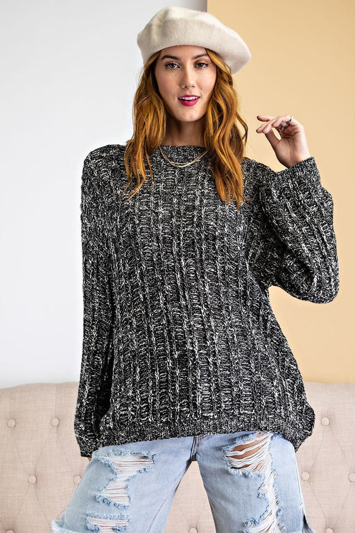 Textured Knitted Sweater Textured Knitted Sweater - M&R CORNER M&R CORNER