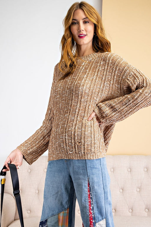 Textured Knitted Sweater Textured Knitted Sweater - M&R CORNER M&R CORNER
