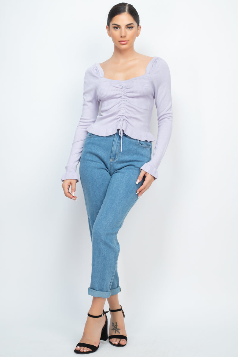 Double Button High-waisted Jeans Double Button High-waisted Jeans - M&R CORNER M&R CORNER