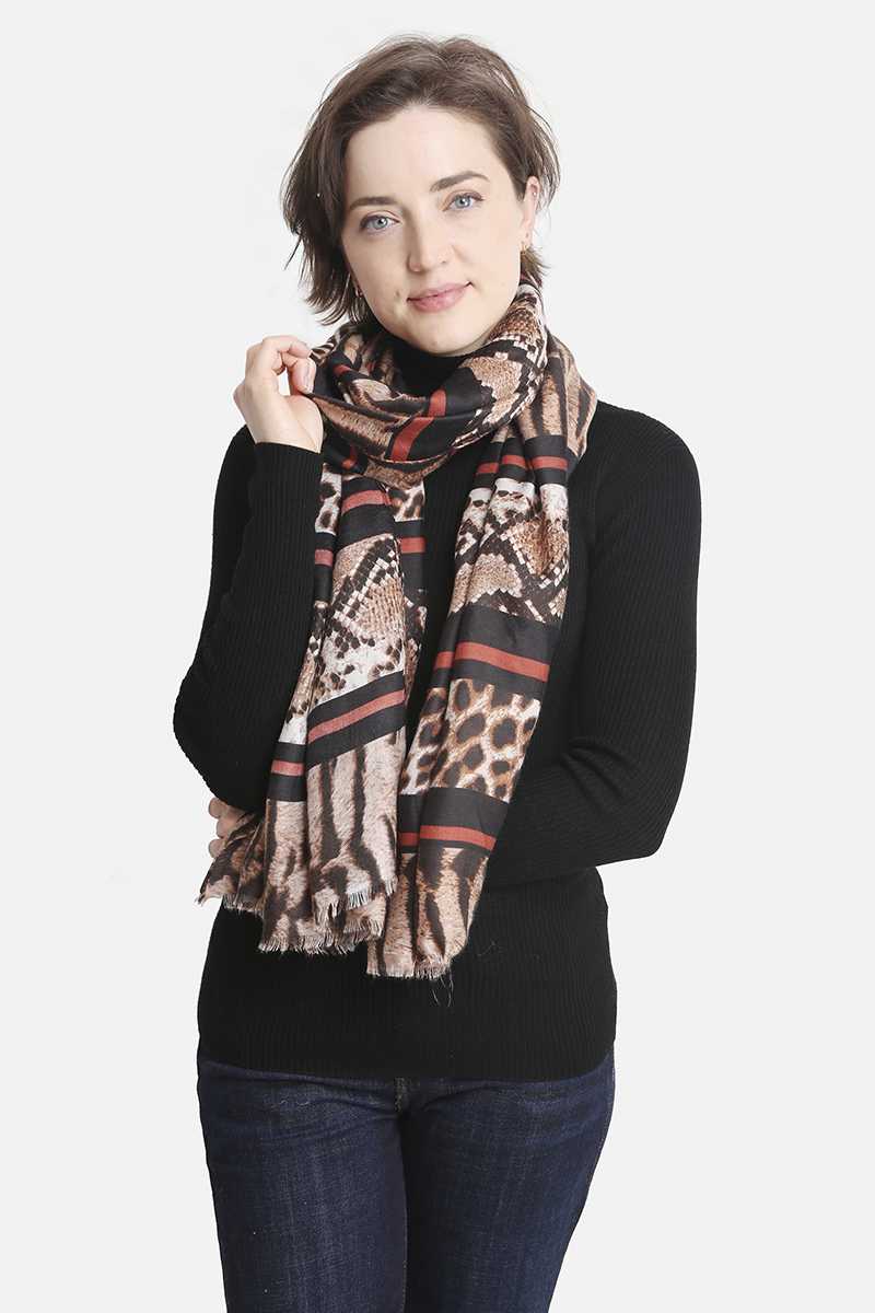 Fashion Animal Print Skinny Scarf Fashion Animal Print Skinny Scarf - M&R CORNER M&R CORNER