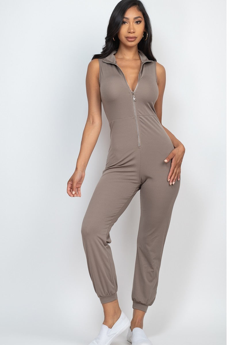 Zip Front Jumpsuit Zip Front Jumpsuit - M&R CORNER M&R CORNER