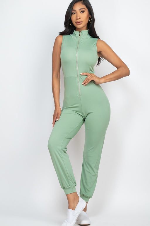 Zip Front Jumpsuit Zip Front Jumpsuit - M&R CORNER M&R CORNER