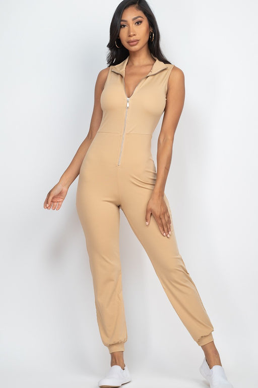 Zip Front Jumpsuit Zip Front Jumpsuit - M&R CORNER M&R CORNER