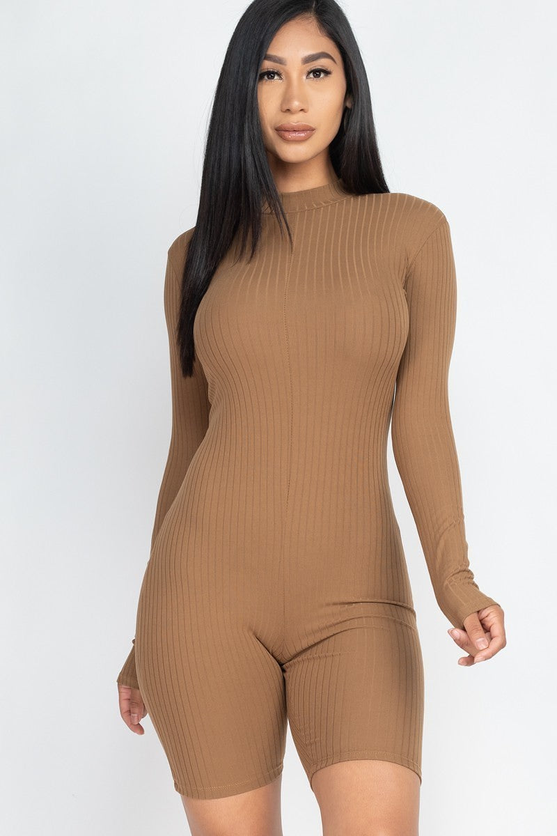 Ribbed Knit Romper Ribbed Knit Romper - M&R CORNER M&R CORNER