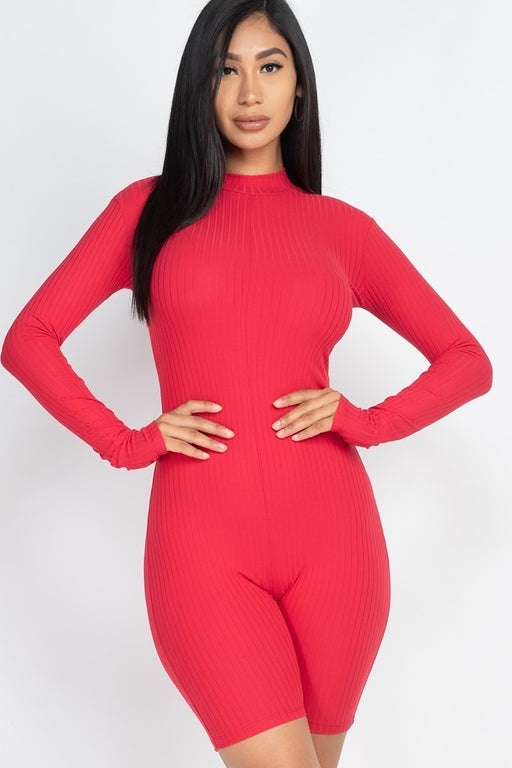 Ribbed Knit Romper Ribbed Knit Romper - M&R CORNER M&R CORNER