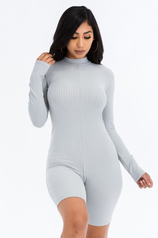 Ribbed Knit Romper Ribbed Knit Romper - M&R CORNER M&R CORNER