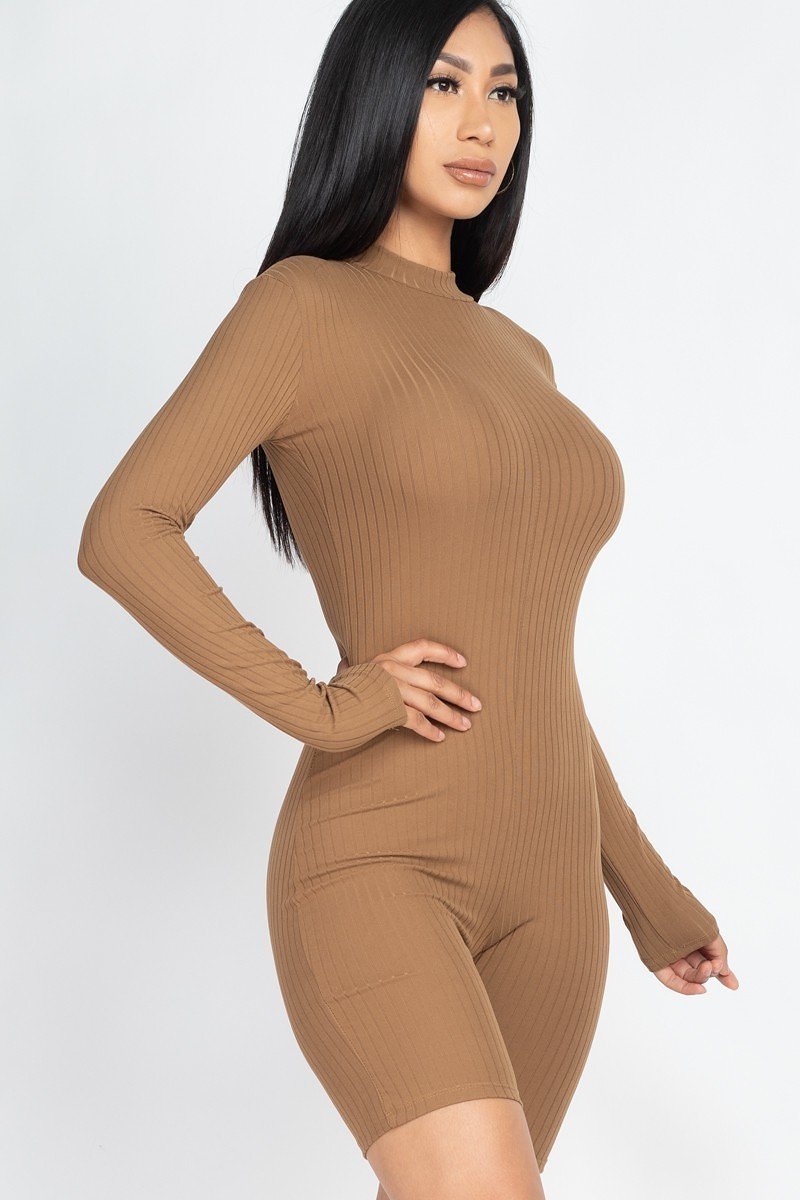 Ribbed Knit Romper Ribbed Knit Romper - M&R CORNER M&R CORNER