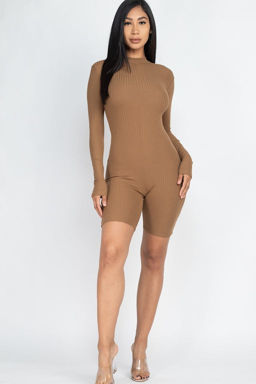 Ribbed Knit Romper Ribbed Knit Romper - M&R CORNER M&R CORNER