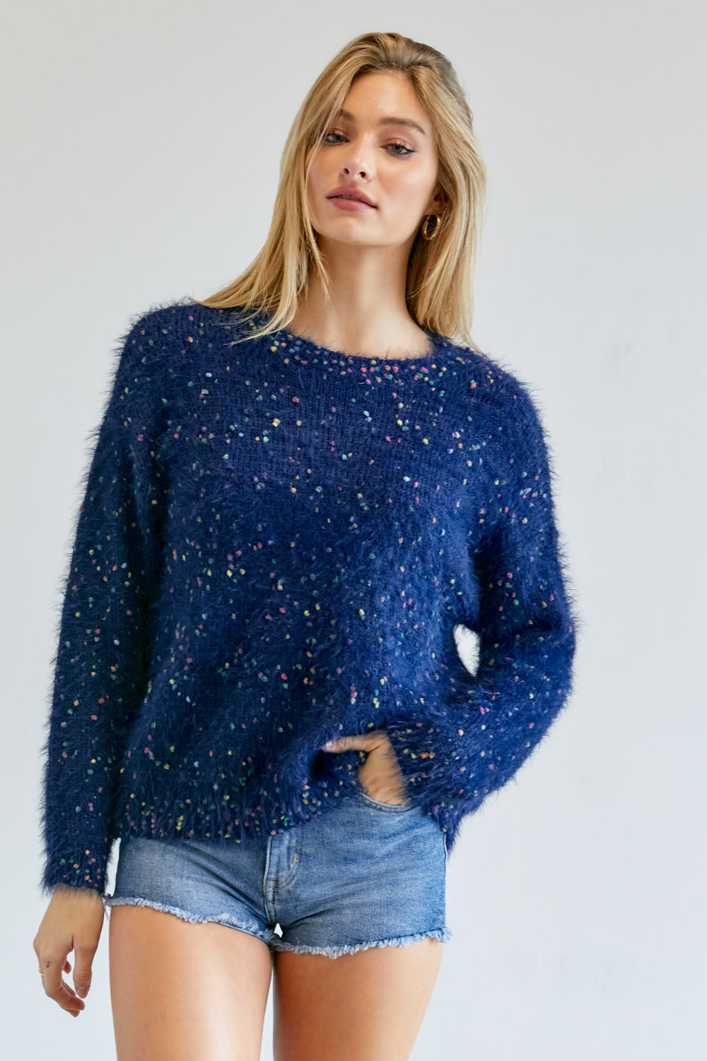 Cute Multi Color Polak Dot Sweater Cute Multi Color Polak Dot Sweater - M&R CORNER M&R CORNER