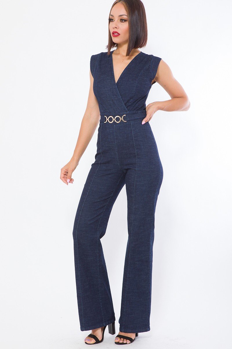 Fashion Denim Stretch Jumpsuit Fashion Denim Stretch Jumpsuit - M&R CORNER M&R CORNER