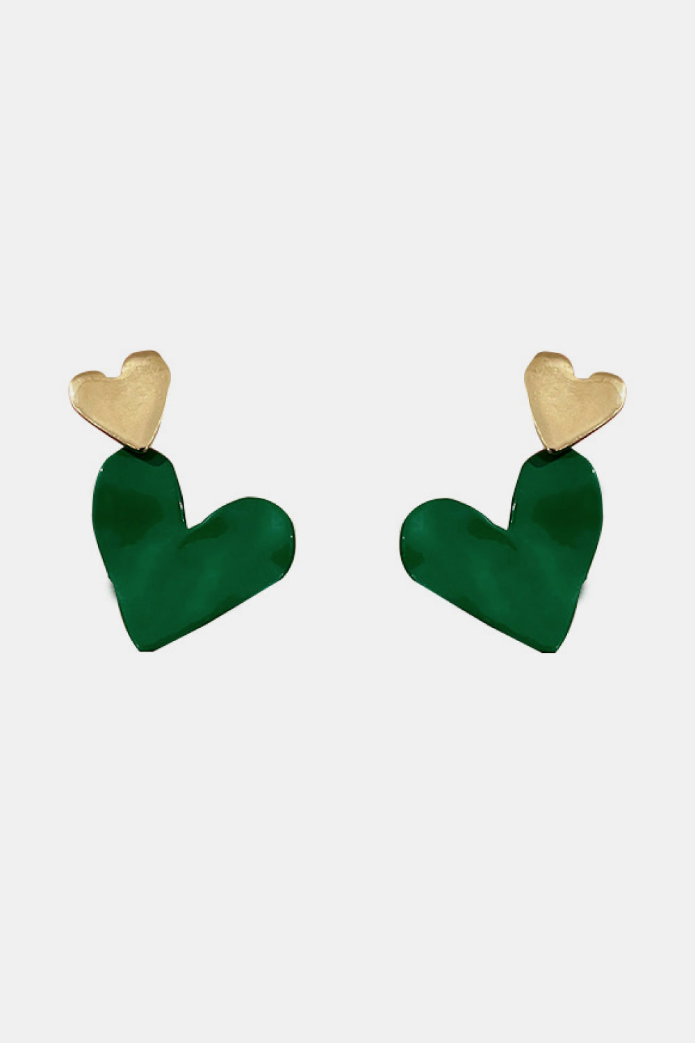 Heart-Shape Drop Earrings Heart-Shape Drop Earrings - M&R CORNER Trendsi Green / One Size