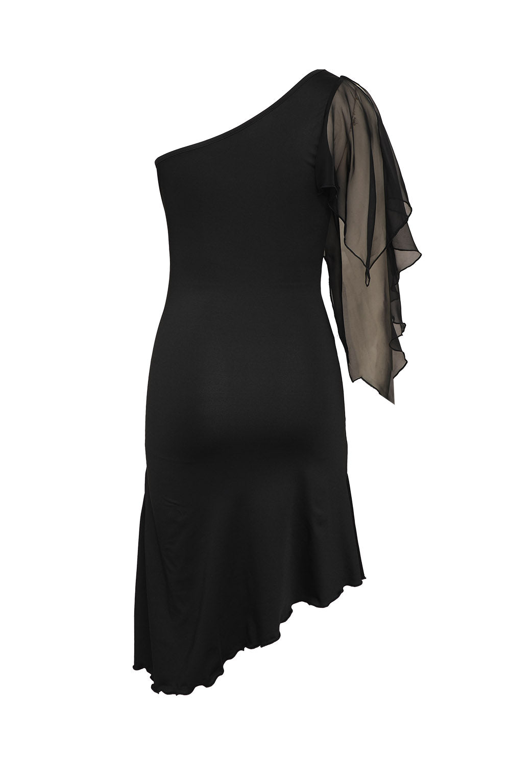 Side Split One-Shoulder Bodycon Dress