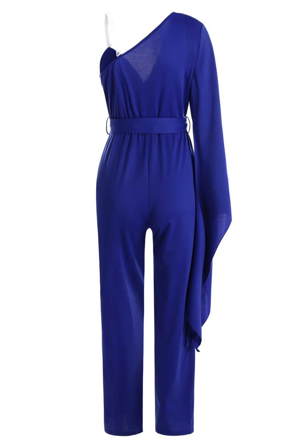 Tie-Waist Split Sleeve Surplice Jumpsuit