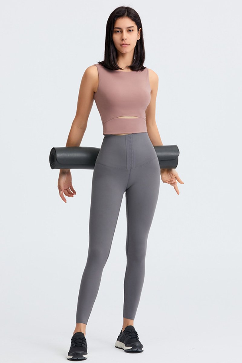 Sleeveless Keyhole Cropped Active Top Sleeveless Keyhole Cropped Active Top - M&R CORNERActivewear Trendsi