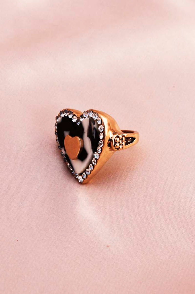 Stone Heart Shaped Ring Stone Heart Shaped Ring - M&R CORNER Trendsi